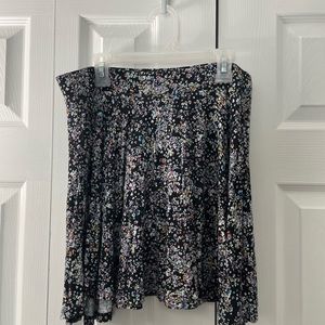 Decree Floral Print Skater Skirt